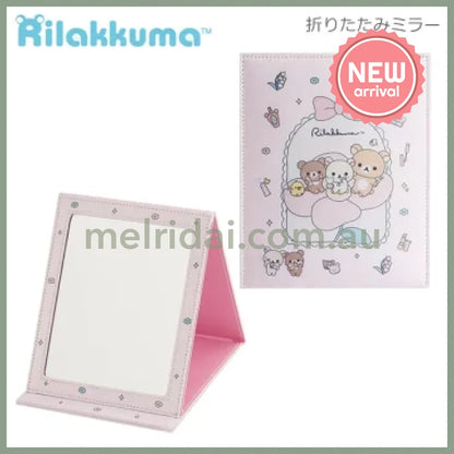 SAN-X | Folding Mirror Stand 170×140×10mm (Makeup Rilakkuma)