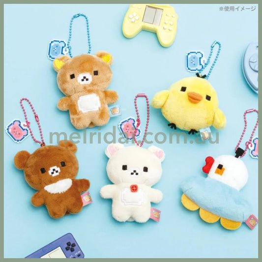 SAN-X | Gaming Rilakkuma Plush Keychain 85×65×35mm (Rilakkuma Gaming Pixel Art)