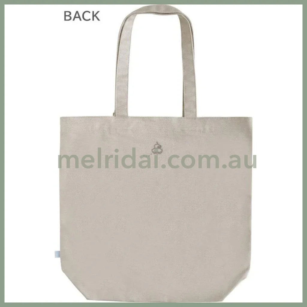 SAN-X | Gaming Rilakkuma Tote Bag White 400×380×130mm (Rilakkuma Gaming Pixel Art)