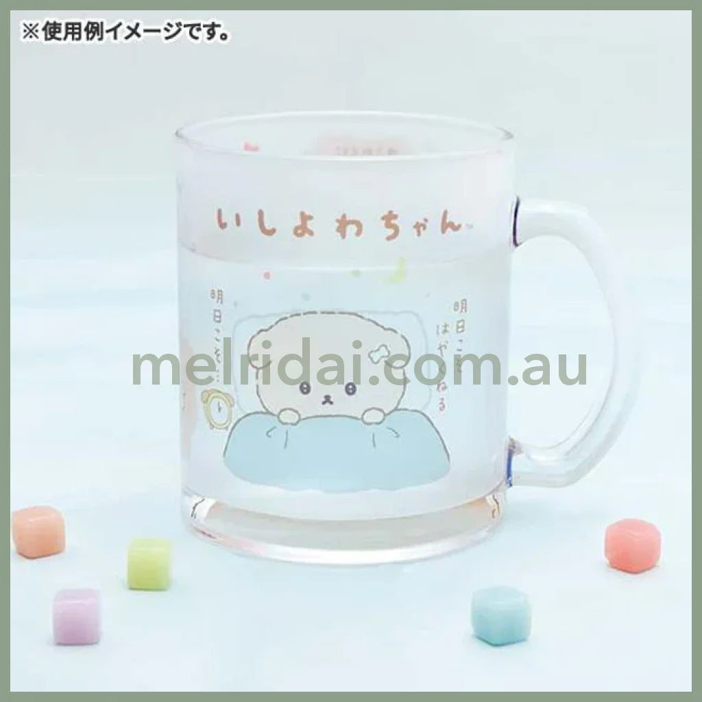 San-X | Glass Mug Cup 90 X Ø80Mm (Ishiyowachan-Ashita No Jibun Ni Makasemasu)