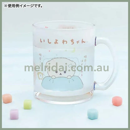 San-X | Glass Mug Cup 90 X Ø80Mm (Ishiyowachan-Ashita No Jibun Ni Makasemasu)