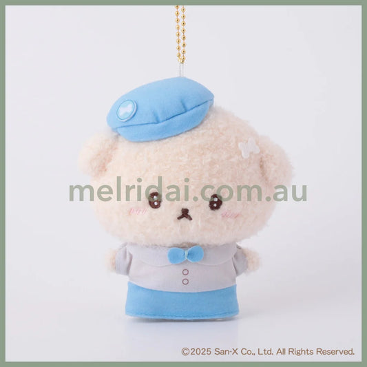 SAN-X | Ishiyowa-chan/Ishiyowachan Plush Badge Mascot Keychain Bag Charm H120×W110×D55mm