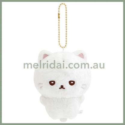 SAN-X | Junior-chan Staring Ver Hanging Plush Keychain Mascot Holder Bag Charm 100×85×70mm (Junior Chan Appears)