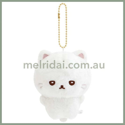 SAN-X | Junior-chan Staring Ver Hanging Plush Keychain Mascot Holder Bag Charm 100×85×70mm (Junior Chan Appears)