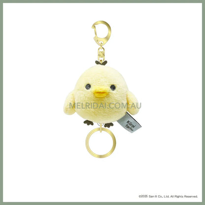 SAN X | Kiiroitori Fluffy Reel Attached Mascot Plush Keychain Bag Charm H110×W80×D55mm