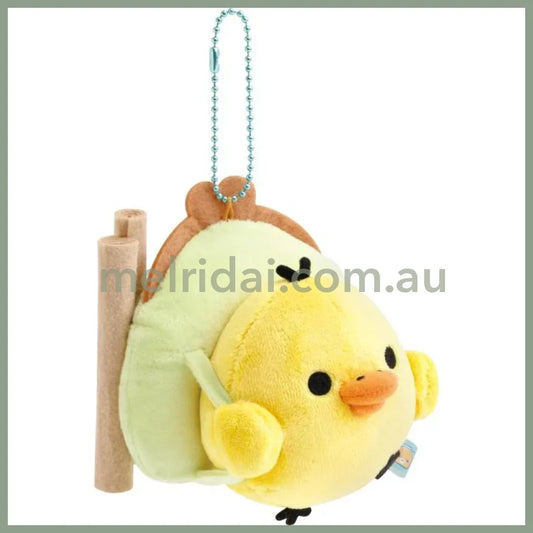SAN-X | Kiiroitori Hanging Plush Keychain Bag Charm 110×115×100mm (Rilakkuma Gaming Adventurer)
