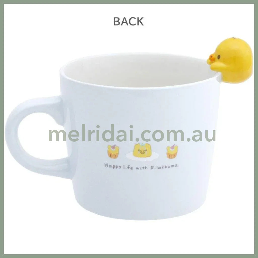 SAN X | Kiiroitori Mug with Mascot Nokkari Figure 120×120×105mm