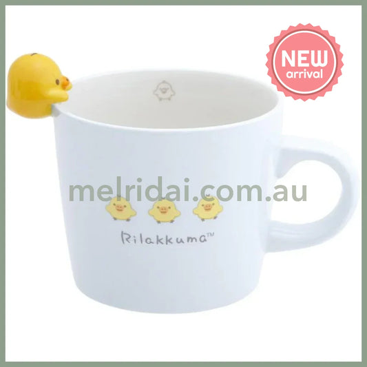 SAN X | Kiiroitori Mug with Mascot Nokkari Figure 120×120×105mm