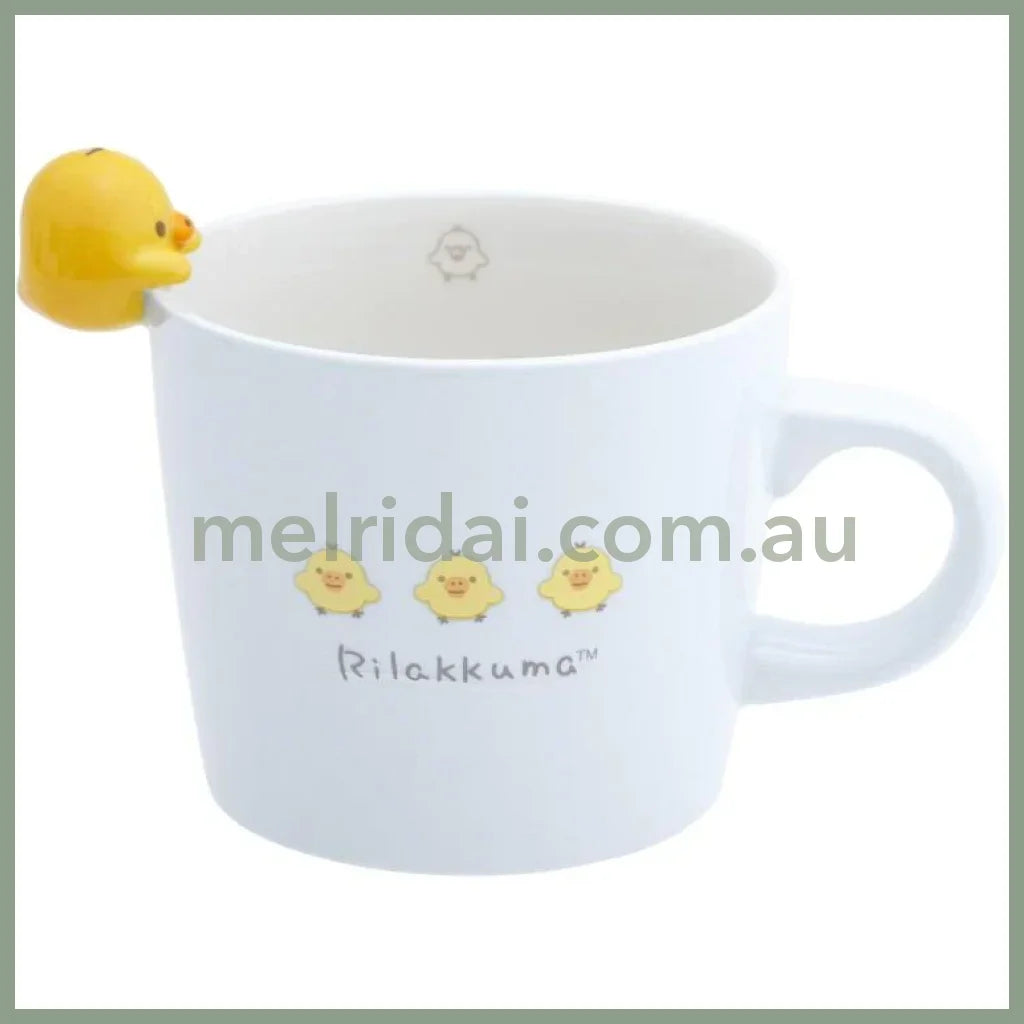 SAN X | Kiiroitori Mug with Mascot Nokkari Figure 120×120×105mm
