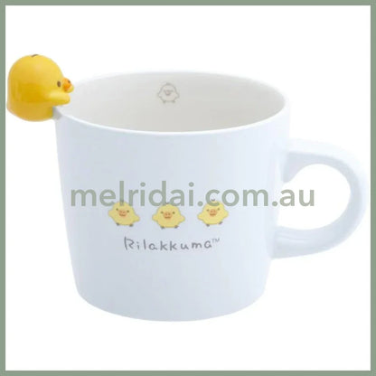 SAN X | Kiiroitori Mug with Mascot Nokkari Figure 120×120×105mm