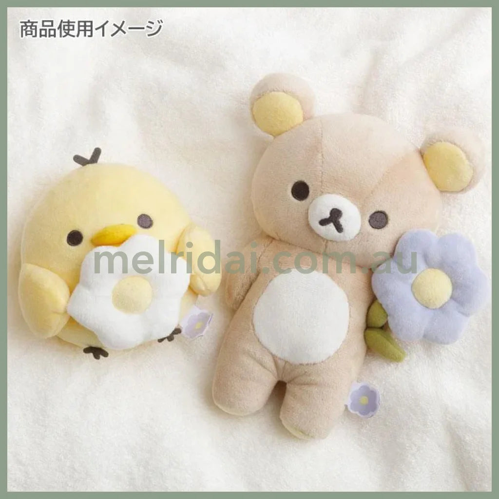 San-X | Kiiroitori Plush Toy Plush Doll 100×110×90mm (Basic Rilakkuma Flower)