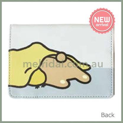 SAN-X | Kiiroitori & Rilakkuma Passport Cover Card Holder 100×141×10mm (Light Grey)