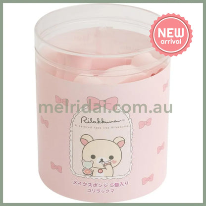 SAN-X | Korilakkuma Die-Cut Makeup Sponge 5 sponges (Makeup Rilakkuma)