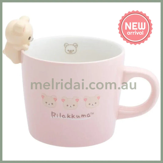 SAN X | Korilakkuma Mug with Mascot Nokkari Figure 120×120×105mm