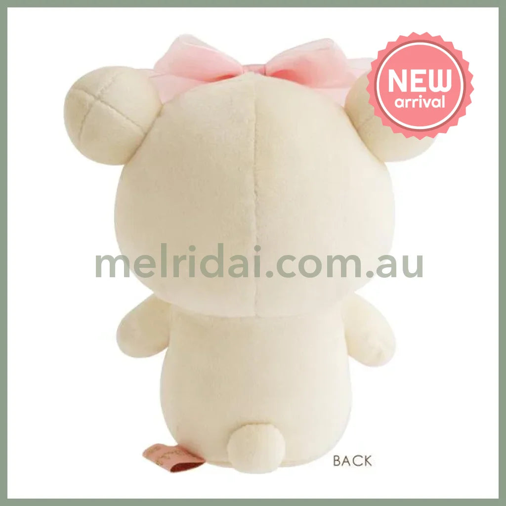 SAN-X | Korilakkuma Plush Doll Plush Toy Ribbon Wink 190×150×105mm (Makeup Rilakkuma