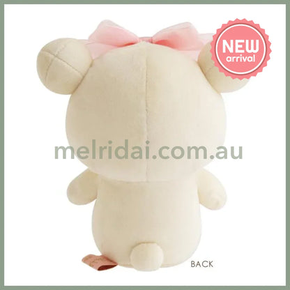 SAN-X | Korilakkuma Plush Doll Plush Toy Ribbon Wink 190×150×105mm (Makeup Rilakkuma