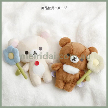 San-X | Korilakkuma Plush Toy Plush Doll 170×180×85mm (Basic Rilakkuma Flower)