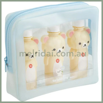 BASIC RILAKKUMA Flower- Bottle & Pouch Set Korilakkuma