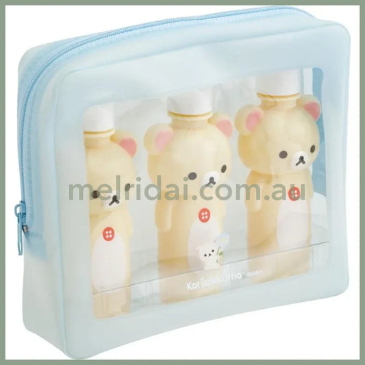 BASIC RILAKKUMA Flower- Bottle & Pouch Set Korilakkuma
