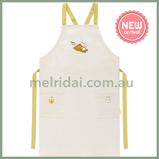 SAN-X | Korilakkuma & Rilakkuma Apron with 2 Pockets 800×510mm (Stay With Me)