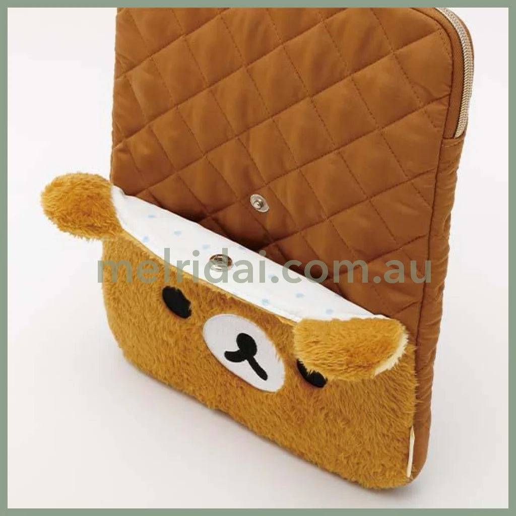 SAN-X | Laptop PC Bag Laptop Case Quilted Face 320×220×17mm (Stay With Me)