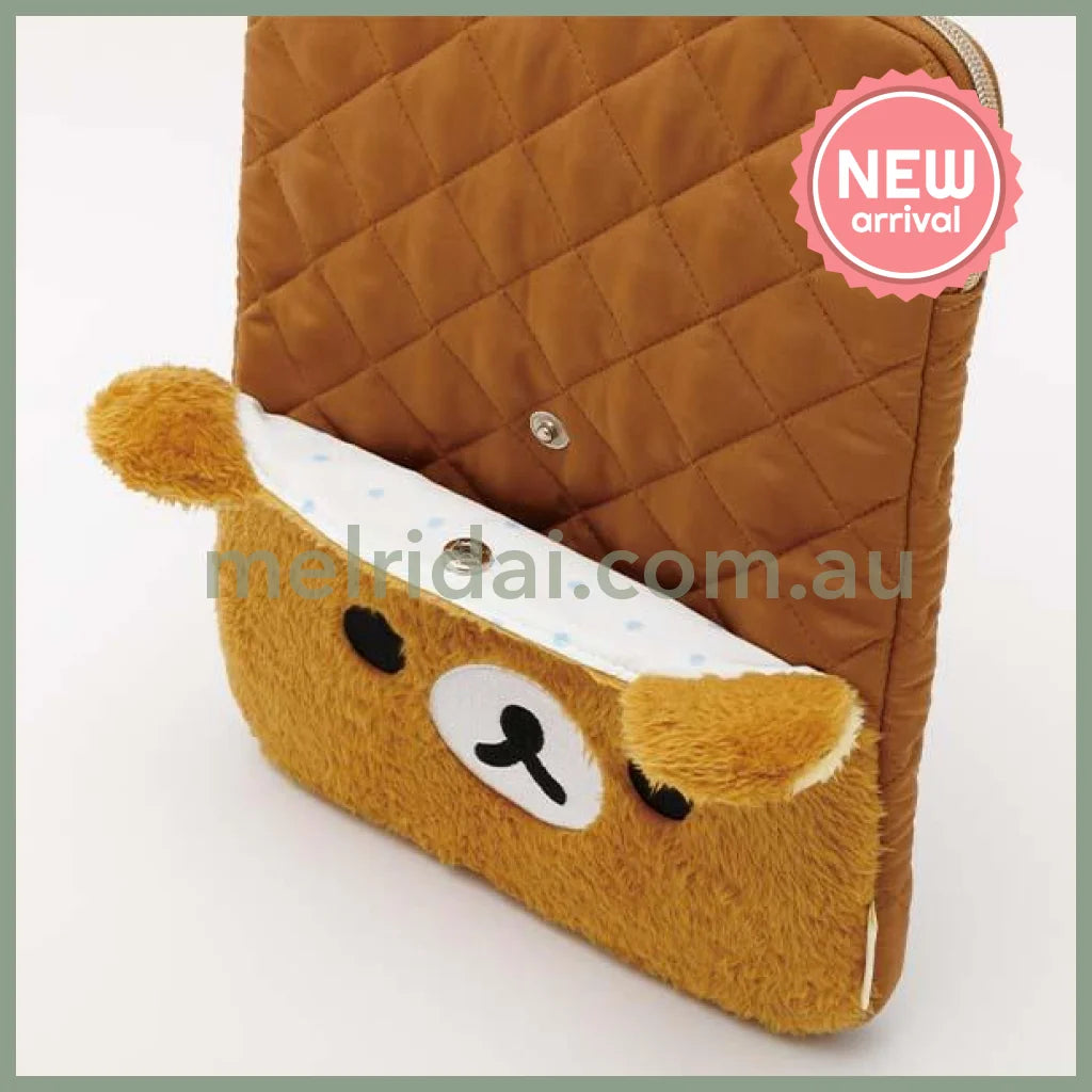 SAN-X | Laptop PC Bag Laptop Case Quilted Face 320×220×17mm (Stay With Me)