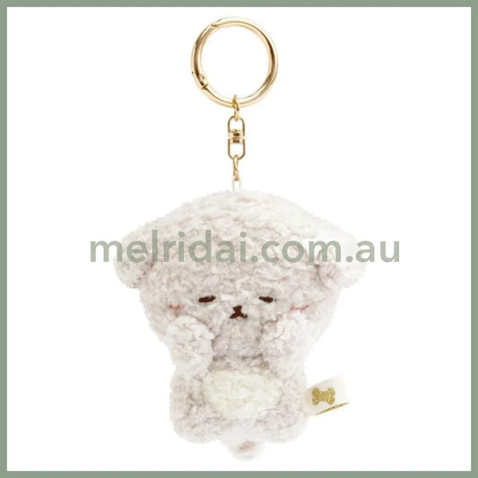SAN-X | Mascot Holder Plush Keychain 90×90×50mm (Ishiyowa-chan/Ishiyowachan Daily Life Looking)