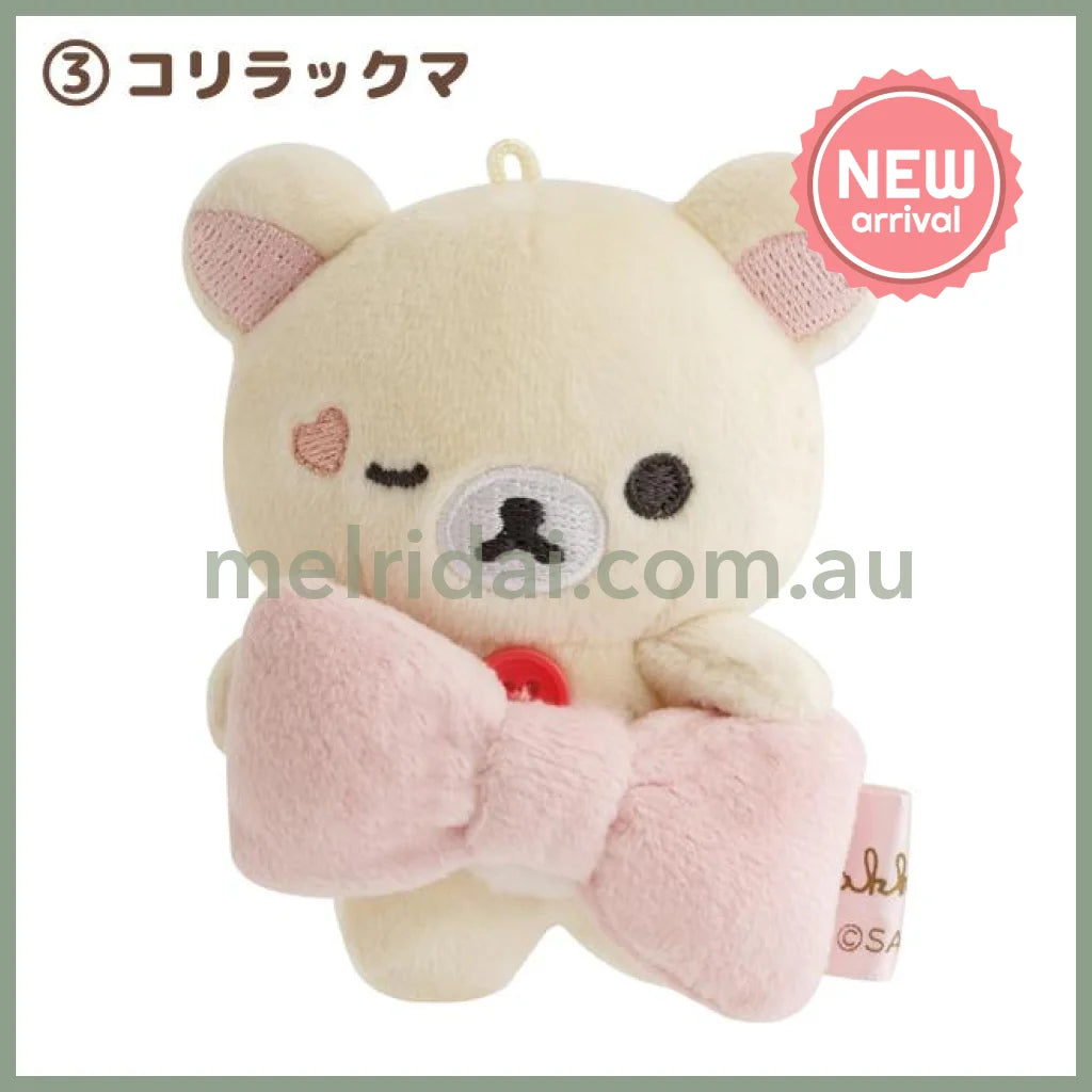 SAN-X | mini Tenori Plush Doll Plush Toy 80×70×40mm (Makeup Rilakkuma) 3