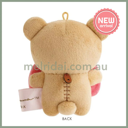SAN-X | mini Tenori Plush Doll Plush Toy 80×70×40mm (Makeup Rilakkuma)