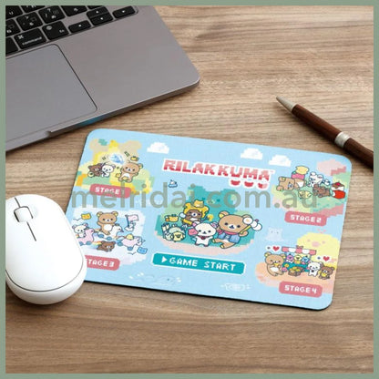 SAN-X | Mouse Pad 150×200mm (Rilakkuma Gaming - Game Start)