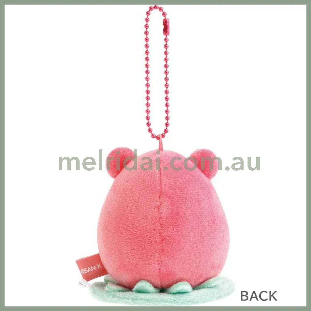 SAN-X | Partner Plush Strawberry Alien Hanging Plush Keychain Bag Charm & Magnet 80×85×60mm (Rilakkuma Gaming