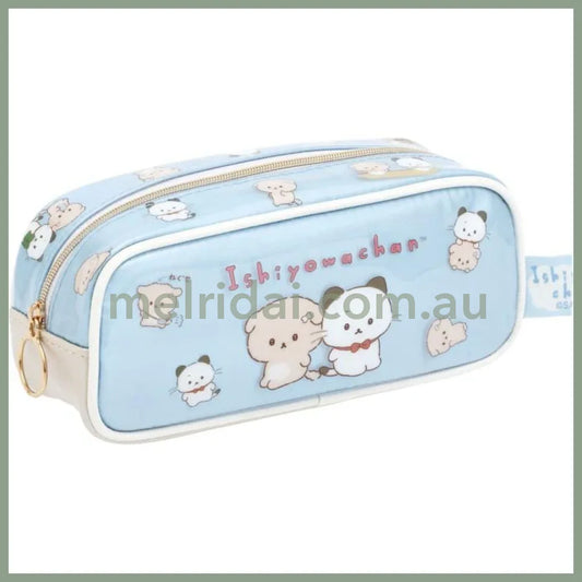 SAN-X | Pen Pouch Pencil Case 85×195×65mm (Ishiyowa-chan/Ishiyowachan Daily Life Looking)