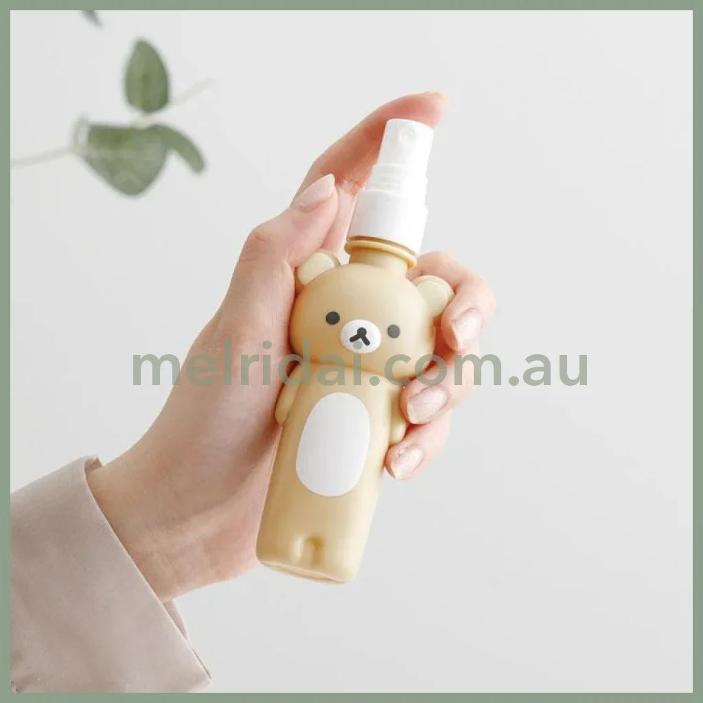 San-X | Pump & Spray Bottle & Pouch Set 60ml x 3 (Basic Rilakkuma Flower)