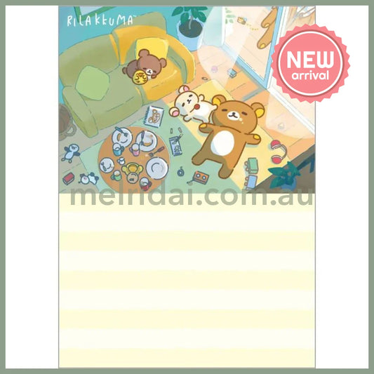 SAN-X | Rilakkuma A6 Memo Pad - PVC cover 4 designs 80 sheets total (Stay With Me)