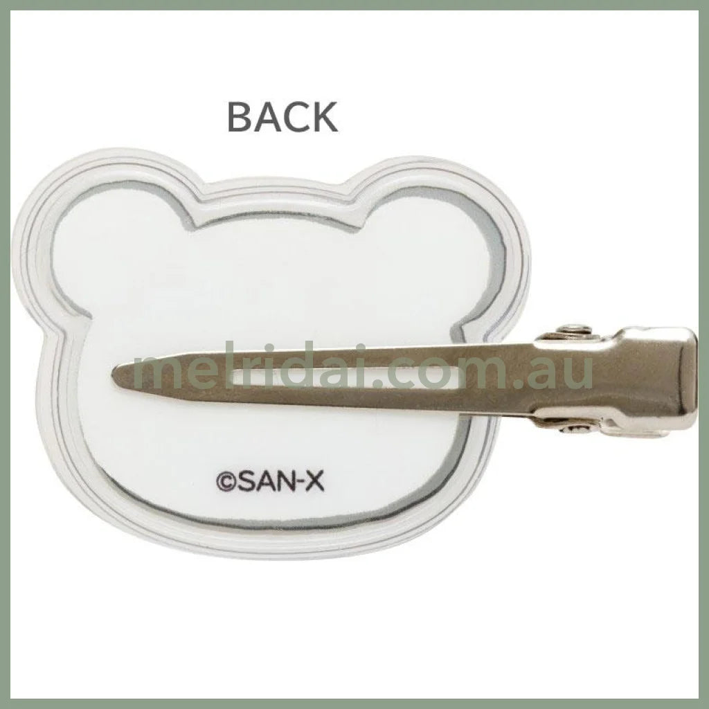 SAN-X | Rilakkuma Acrylic Hair Clip Set Puffy 110×75mm