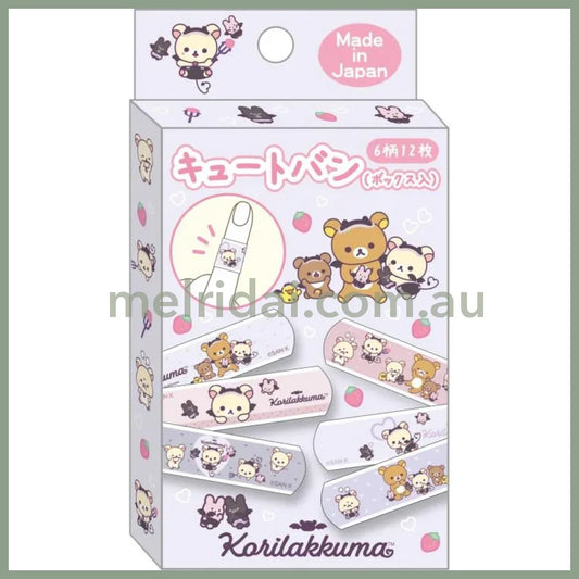 SAN-X | Rilakkuma Bandage Adhesive Plaster 12 Bandages (Korilakkuma Little Devil Feeling)