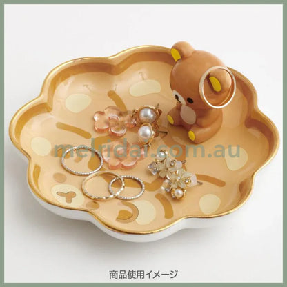 SAN-X | Rilakkuma Ceramic Accessory Tray 40×110×110mm (Mister Donut Standing)