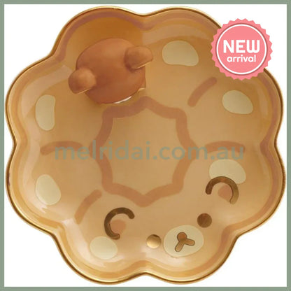 SAN-X | Rilakkuma Ceramic Accessory Tray 40×110×110mm (Mister Donut Standing)