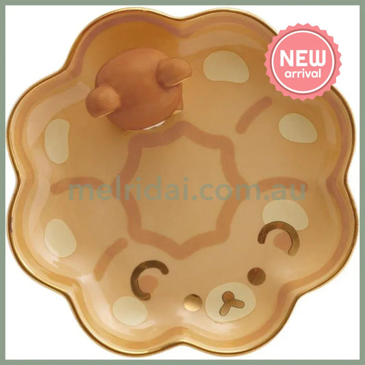 SAN-X | Rilakkuma Ceramic Accessory Tray 40×110×110mm (Mister Donut Standing)