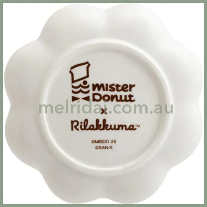 SAN-X | Rilakkuma Ceramic Accessory Tray 40×110×110mm (Mister Donut Standing)
