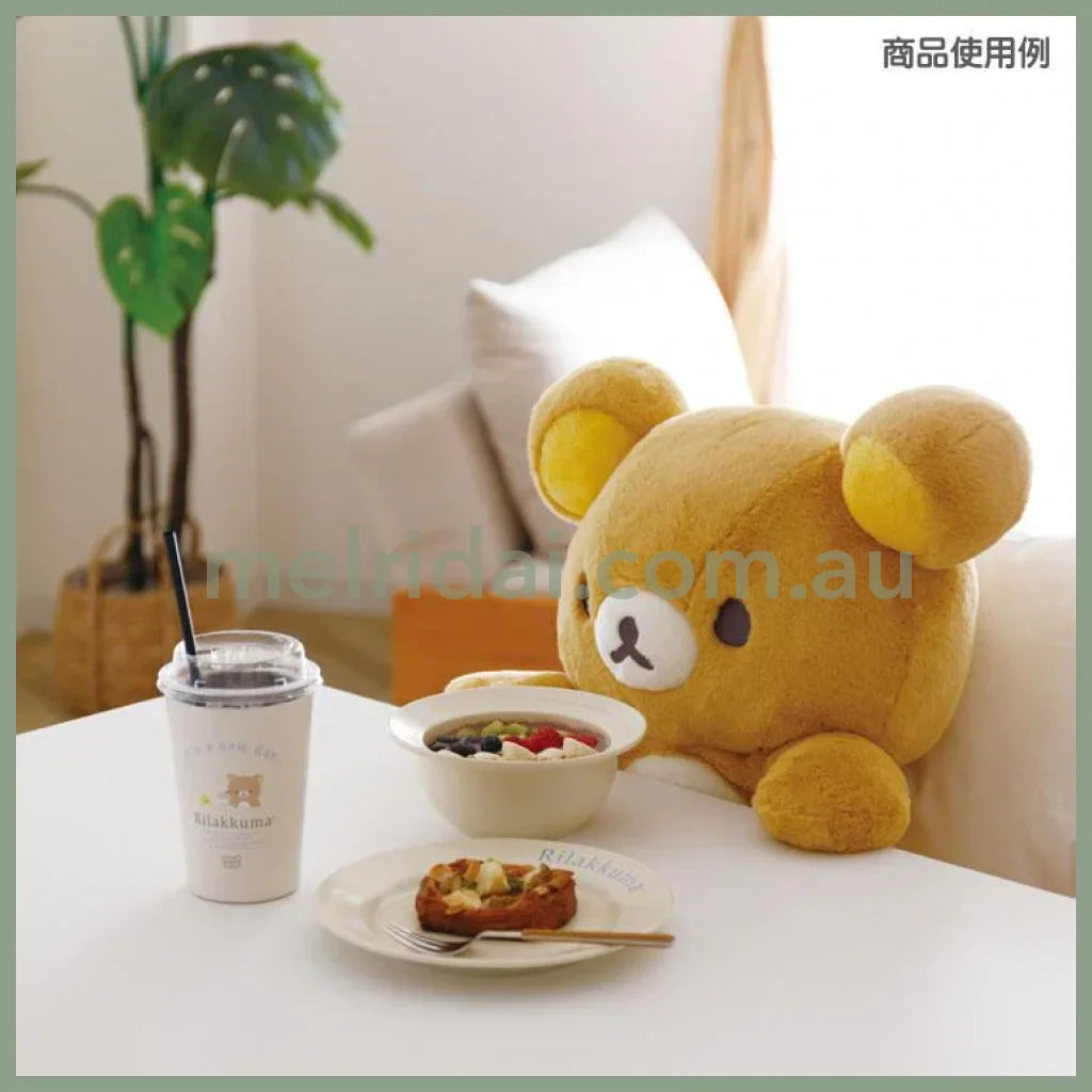 SAN-X | Rilakkuma Ceramic Bowl Beige φ160mm (Lettering)