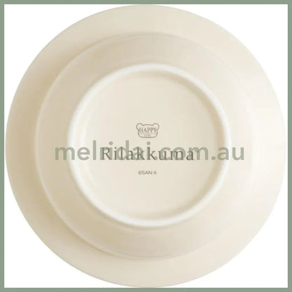SAN-X | Rilakkuma Ceramic Bowl Beige φ160mm (Lettering)