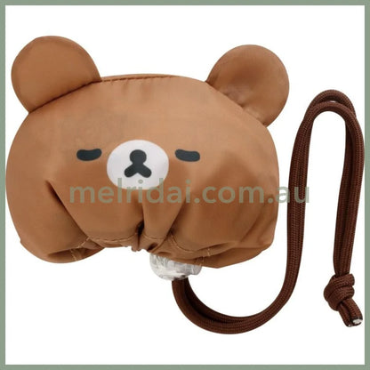 SAN-X | Rilakkuma Chairoikoguma Ecoron Shirokuma Pink Eco Bag 575 x 370 mm (Rolled up for storage No folding required)