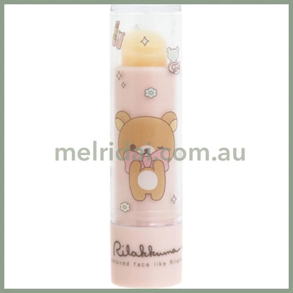 SAN-X | Rilakkuma Chairoikoguma Makeup Bear-Shaped Lip Balm 75xΦ20mm (Honey Scent)