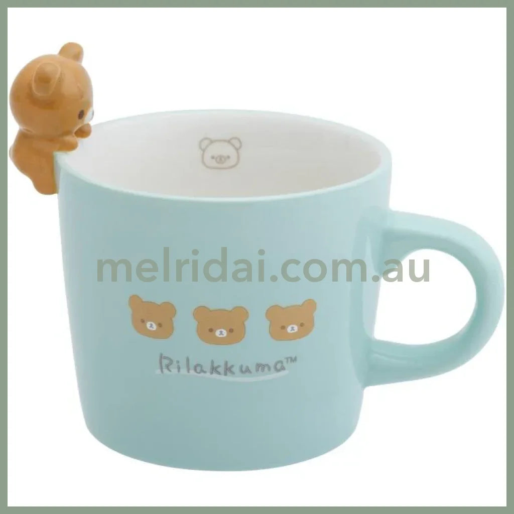 SAN X | Chairoikoguma Mug with Mascot Nokkari Figure 120×120×105mm