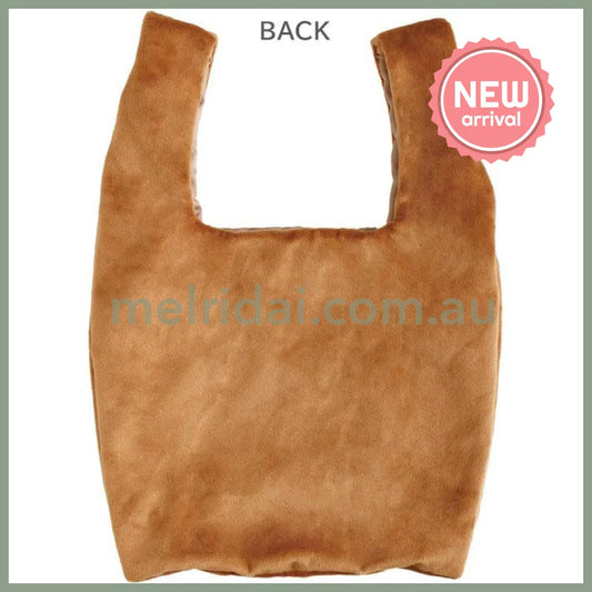 SAN-X | Rilakkuma Chairoikoguma Plush Eco Shopping Tote Bag Mascot Plush Marche Bag 360×230×40mm