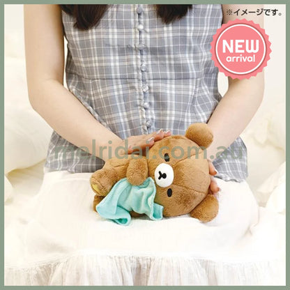 SAN-X | Rilakkuma Chairoikoguma Plush Toy Plush Doll 170x120x100mm (Sleep Together Series Sleepy Head)