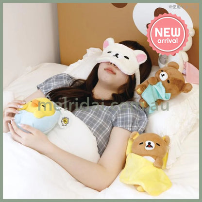 SAN-X | Rilakkuma Chairoikoguma Plush Toy Plush Doll 170x120x100mm (Sleep Together Series Sleepy Head)