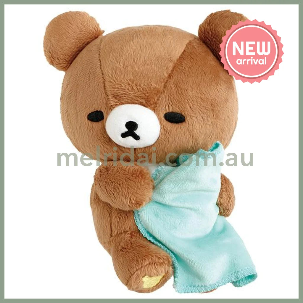 SAN-X | Rilakkuma Chairoikoguma Plush Toy Plush Doll 170x120x100mm (Sleep Together Series Sleepy Head)