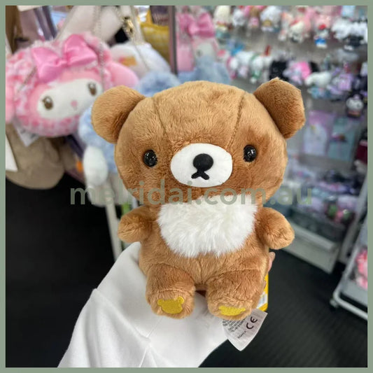 SAN-X | Rilakkuma Chairoikoguma Plush Toy Doll Small 22 × 16 × 9cm (Standard)